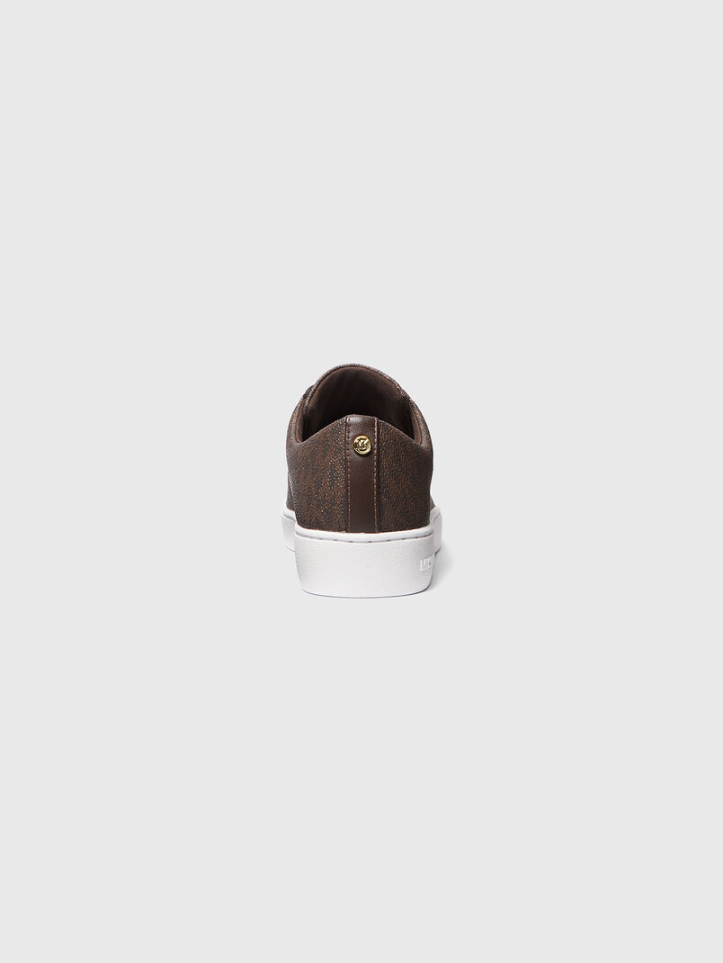 Brown leather sports shoes - 3