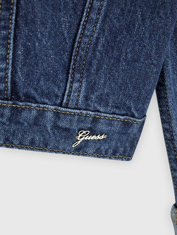 Lurex denim jacket - 5