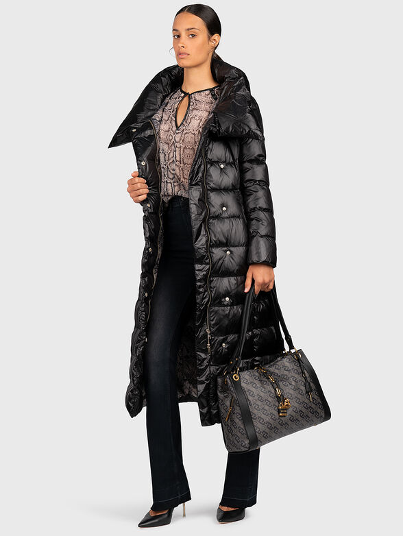 Quilted down jacket with genuine feather padding - 6