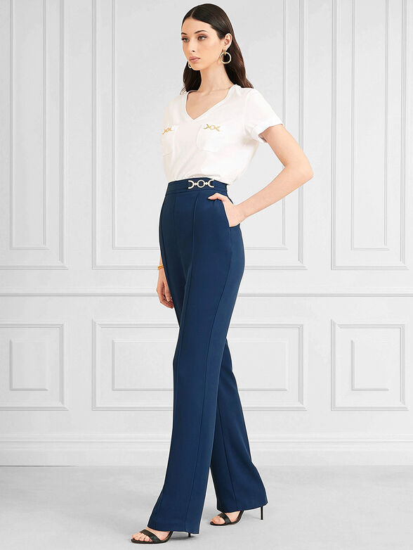 MARYAM trousers in dark blue color - 4