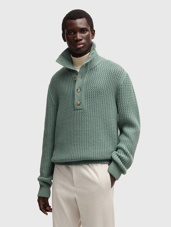 C-EMAXIMO wool sweater with buttons - 1