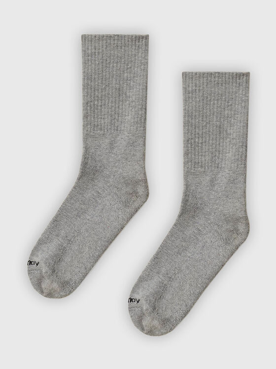 Чорапи SPORTS в сив цвят - 1