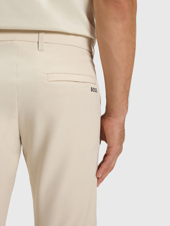 Straight trousers with logo - 4