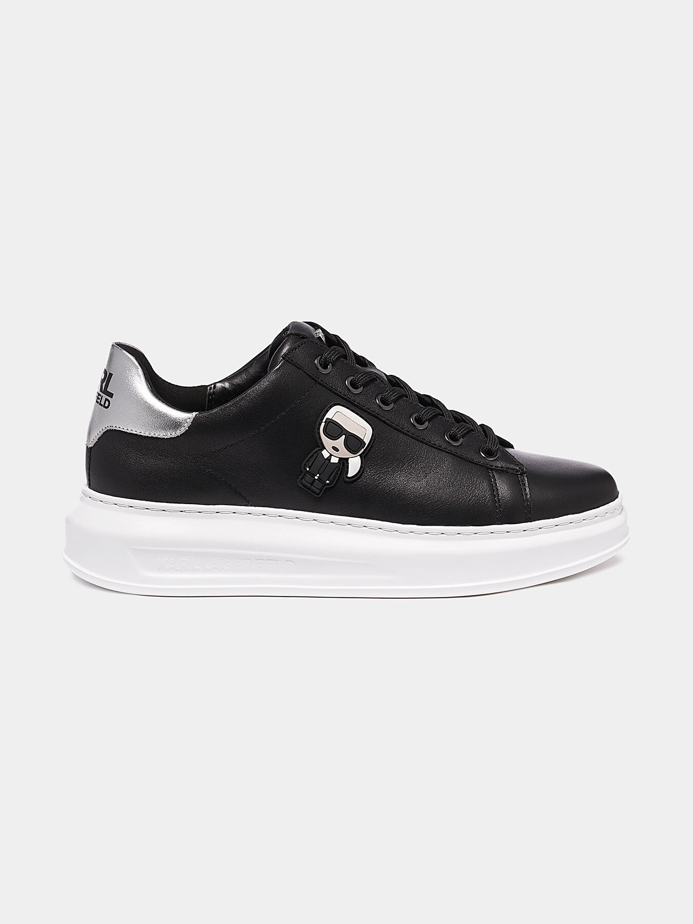 Karl lagerfeld black sneakers outlet