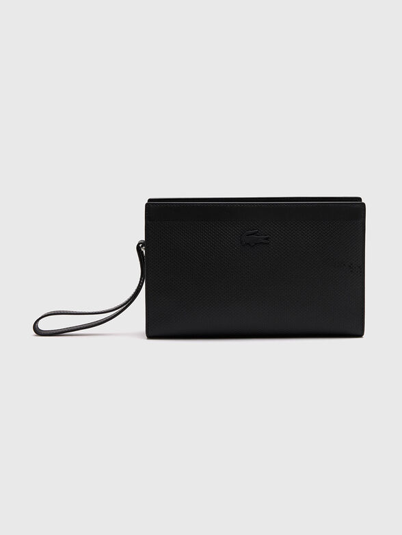 Leather black clutch - 1
