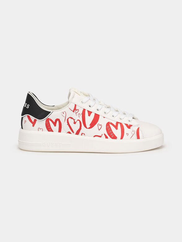 ROCKIES7 sneakers with red heart print - 1