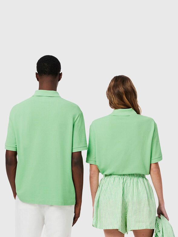 Unisex polo shirt in black - 3