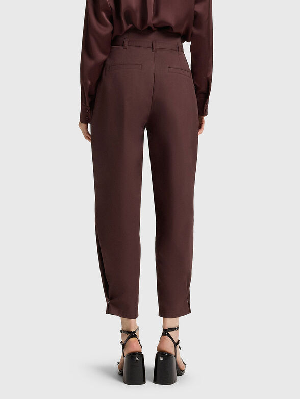High waisted straight leg trousers - 2