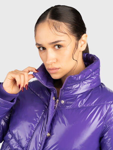 Purple puffer jacket  - 4