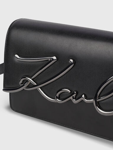 K/SIGNATURE black bag with logo detail - 4