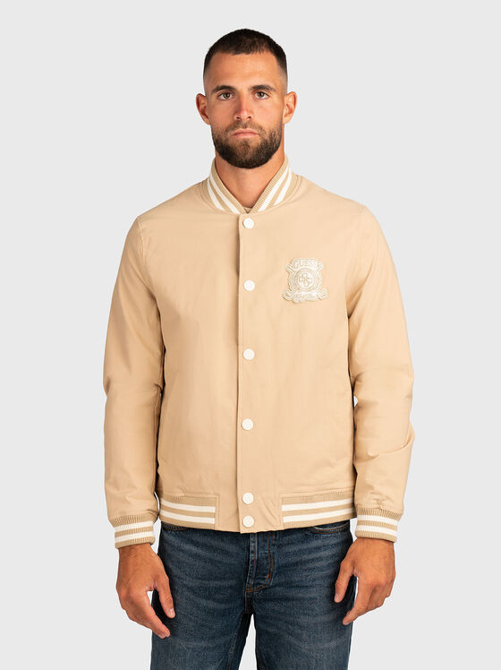 Bomber jacket with logo embroidery - 1