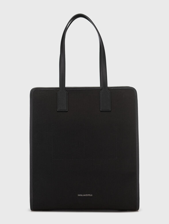 Black bag with art print - 2