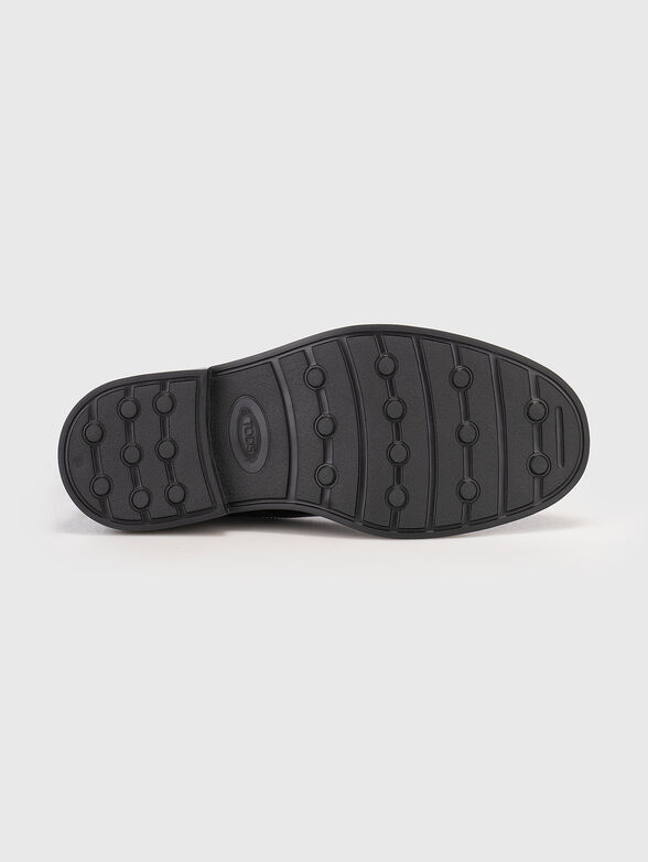 Lace-up leather Derby shoes - 5