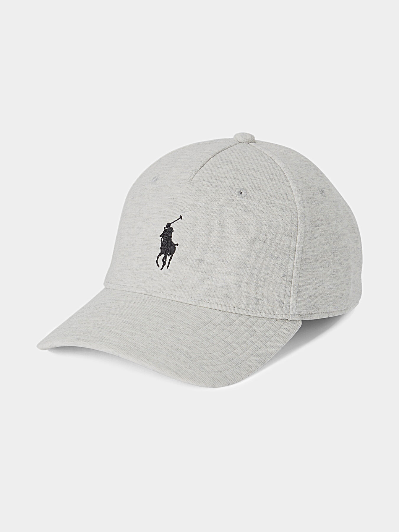 Baseball cap in grey colour with logo brand POLO RALPH