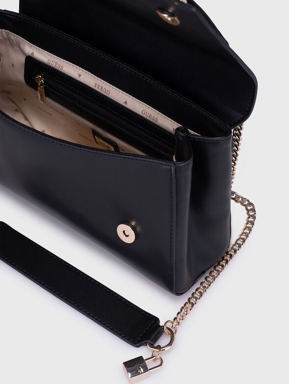 KATEY black bag with logo accent - 5