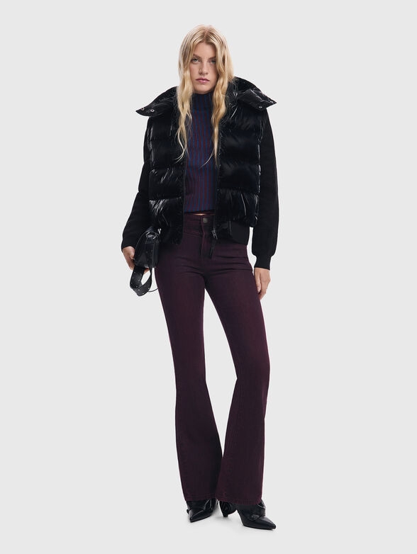 Padded jacket with removable sleeves  - 2