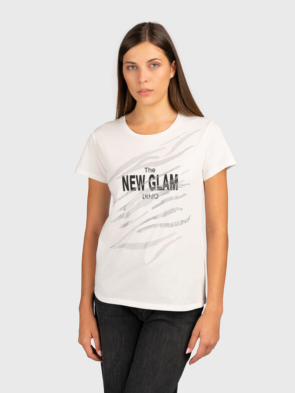 Black T-shirt with accent writing - 1