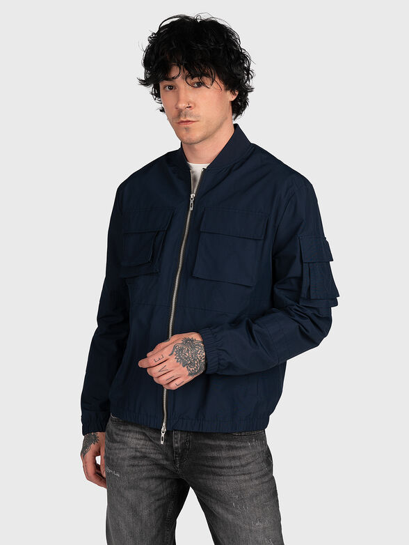 Bomber jacket with external pockets - 1