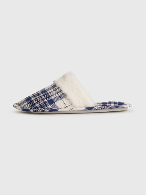 MIX & MATCH slippers with plaid print - 1