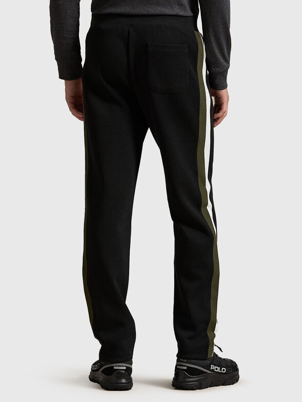 Sports pants with contrasting stripes - 2