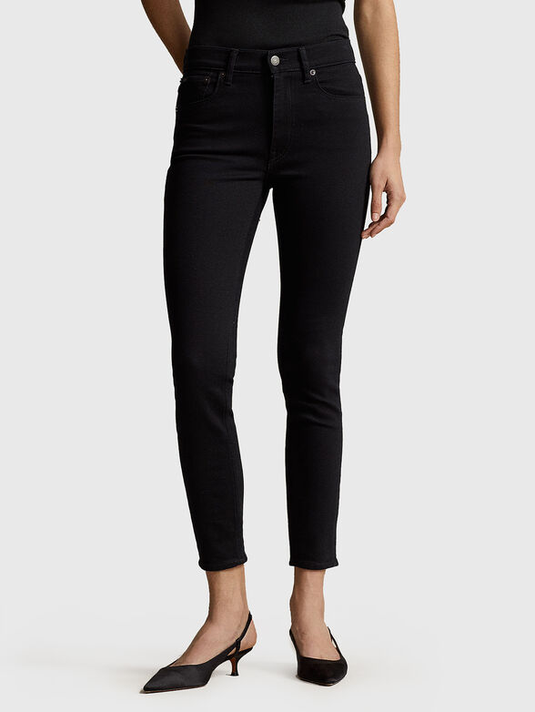 Black jeans with mid waist - 0