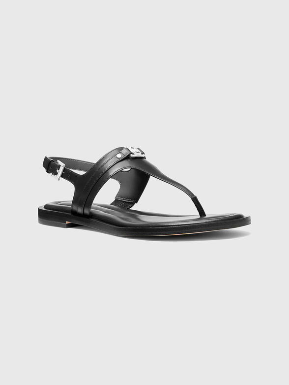 MANY Black leather sandals - 2