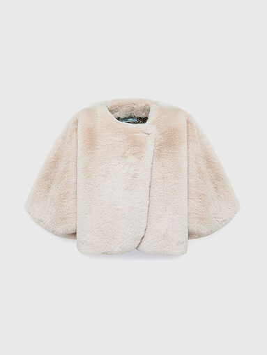 Faux fur cropped coat - 5
