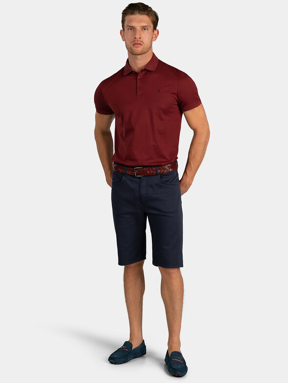 Polo shirt in bordeaux color - 2