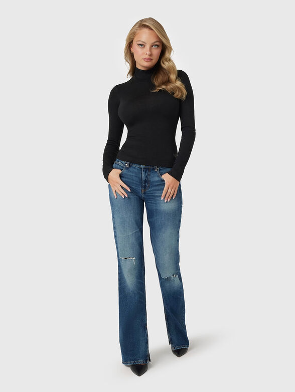 ANITA turtle neck sweater in black - 2