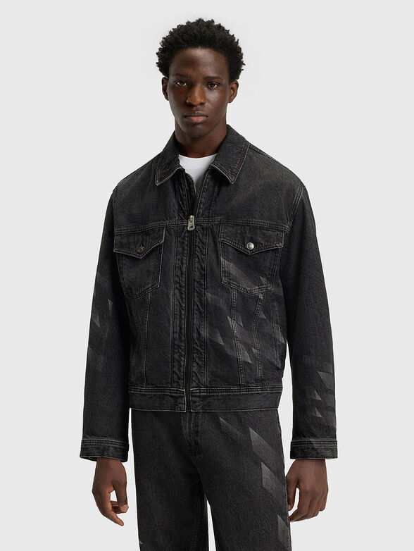 HUGO x RB denim jacket with lasered pattern - 1