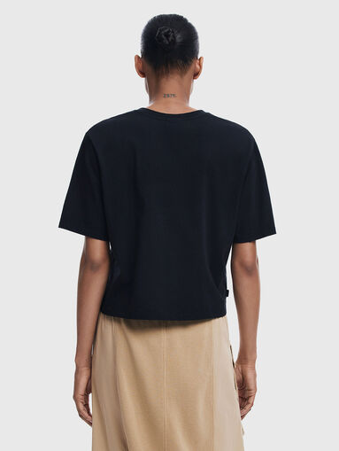 Black T-shirt with perforations - 3