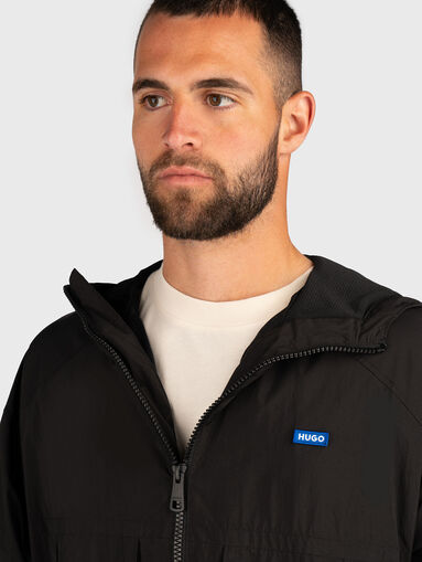 Transitional jacket with hood and logo - 4