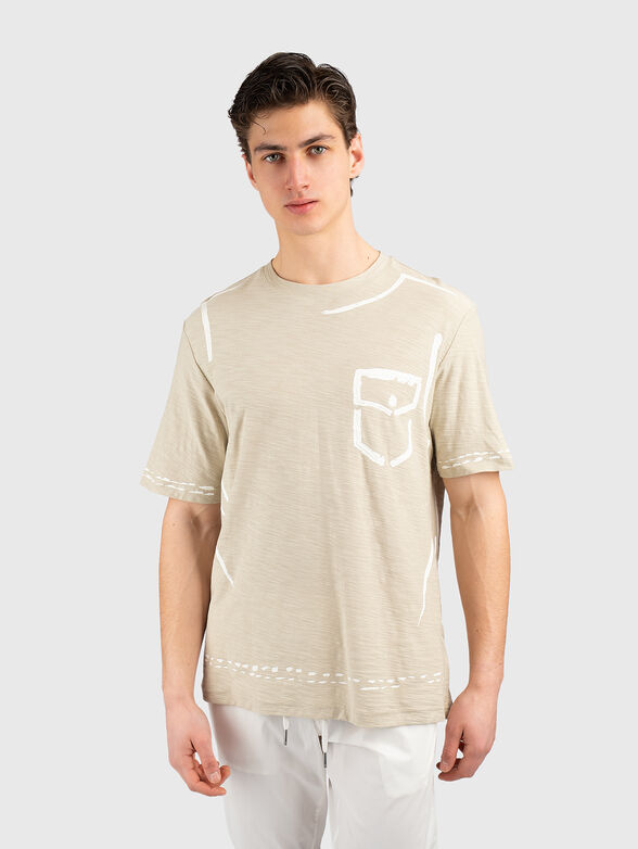 Cotton T-shirt with graphic print - 1