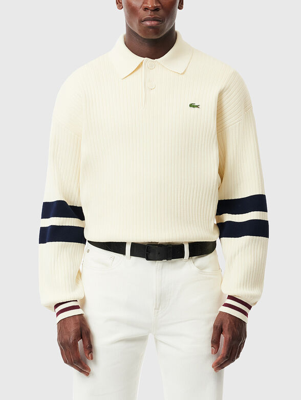 Leather belt with monogram logo - 2