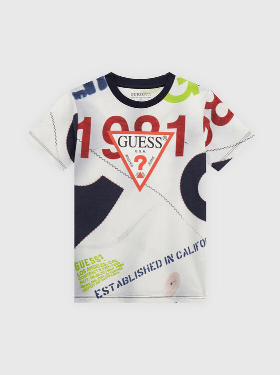 Cotton T-shirt with logo - 1