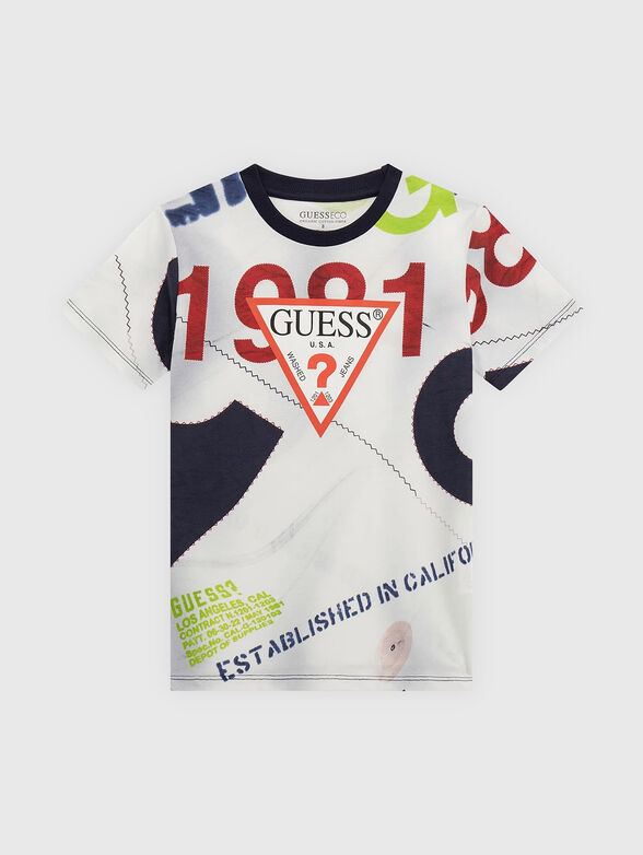Cotton T-shirt with logo - 1