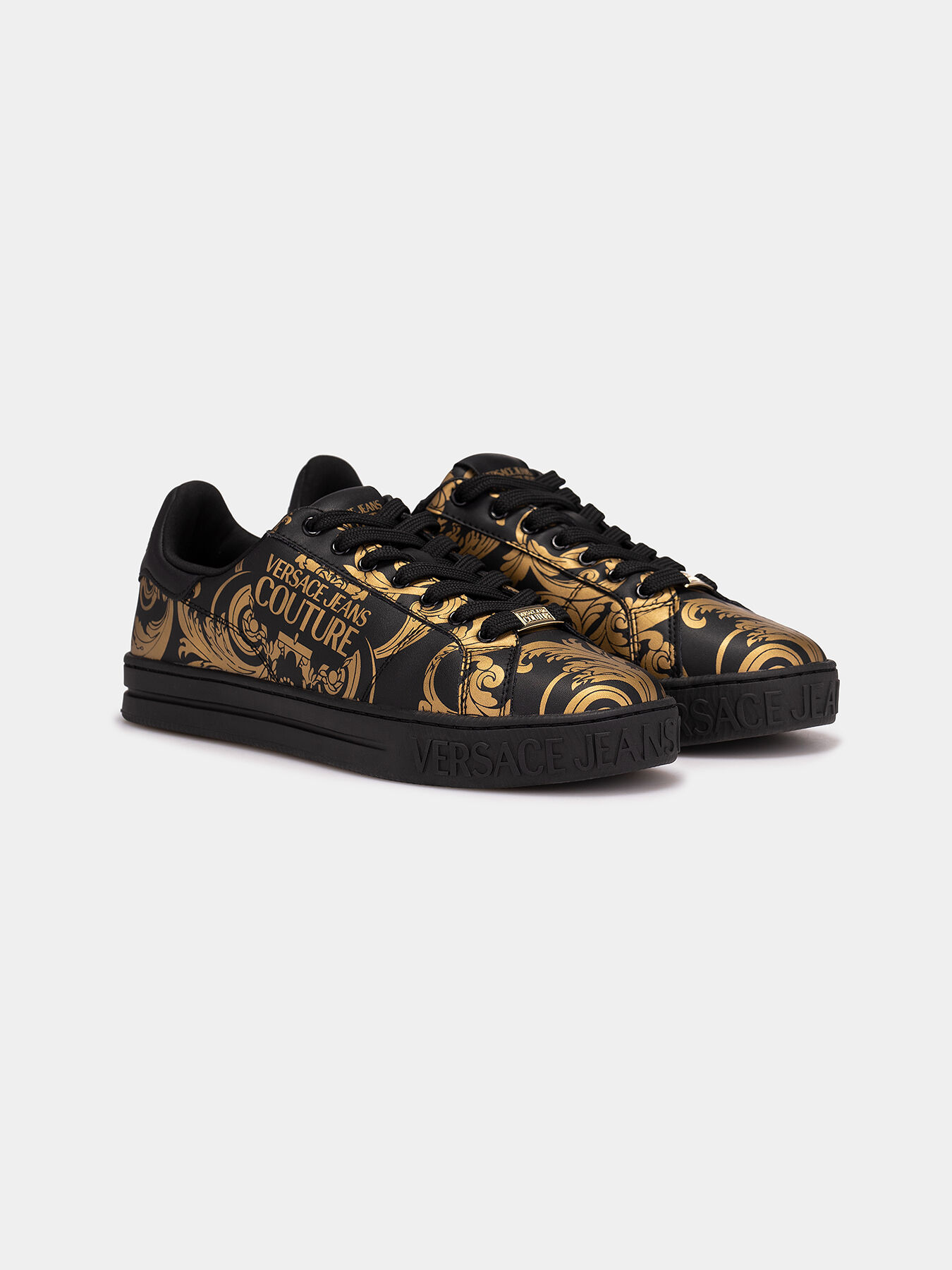 FONDO COURT 88 sneakers with gold baroque print brand