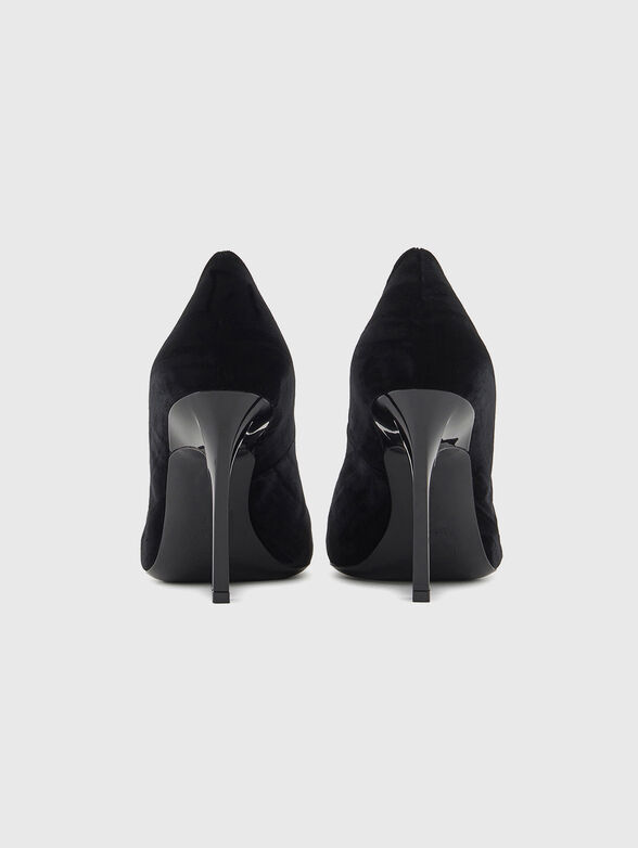 Velvet high-heeled shoes - 3