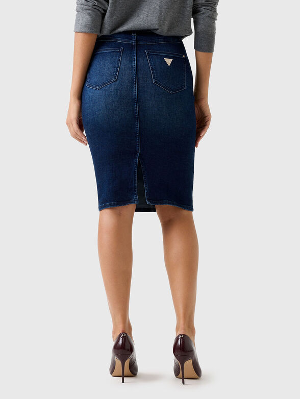 RILEY stretch denim pencil skirt - 2