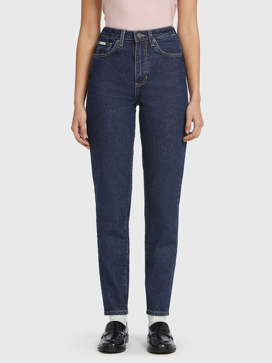 Слим дънки в син цвят - 1