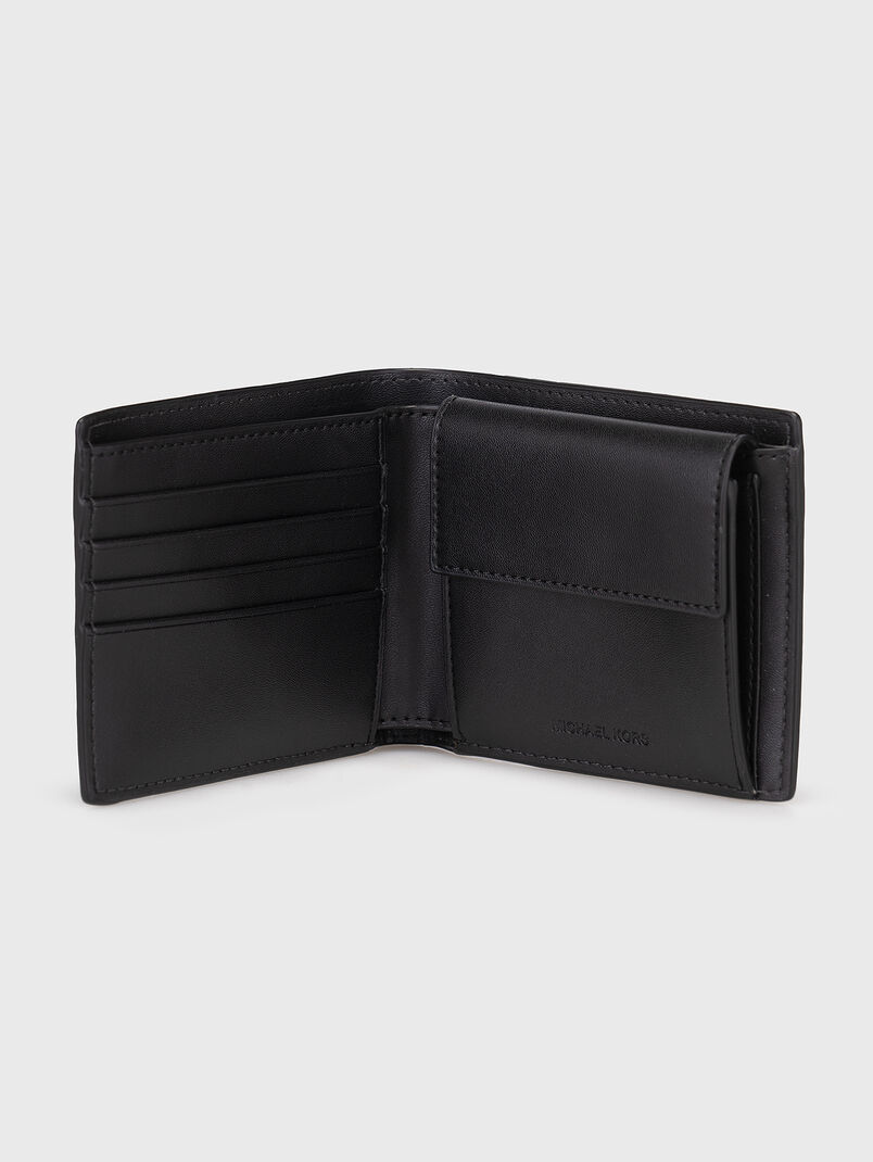 Logo detail wallet in leather  - 3