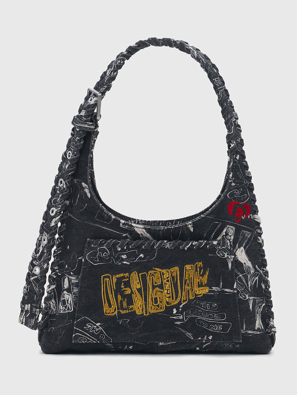 Small black bag with print - 1