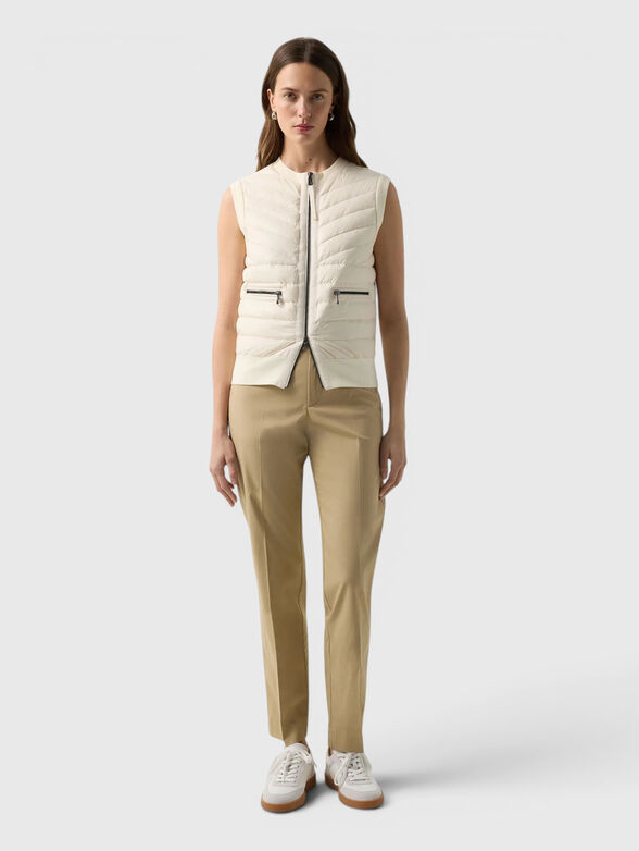 ZIRA knitted vest with quilted effect - 2