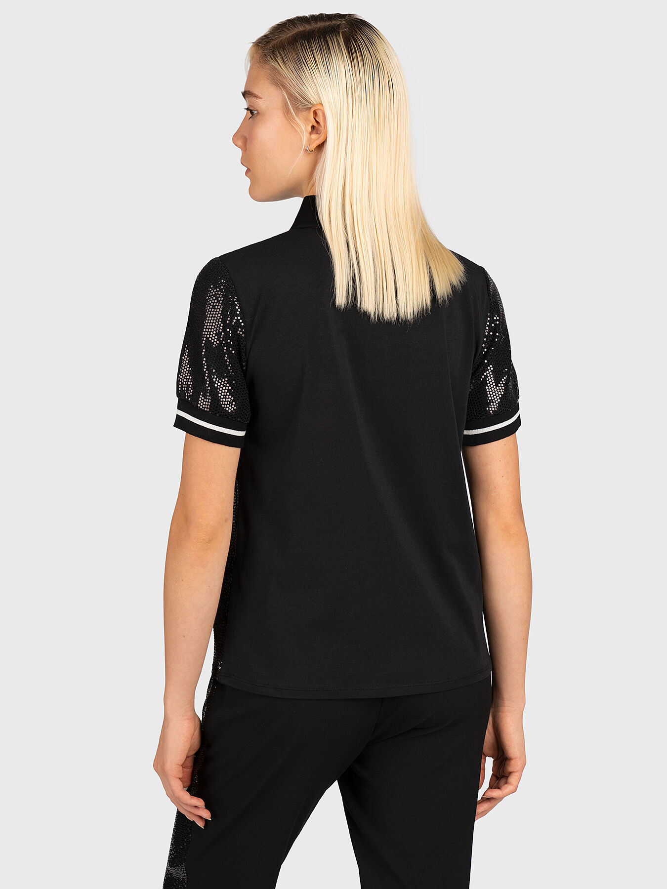 Polo shirt with shiny details brand LIU JO