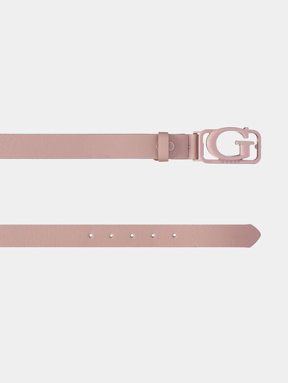 NIVEN Belt in blush pink with accent buckle - 2