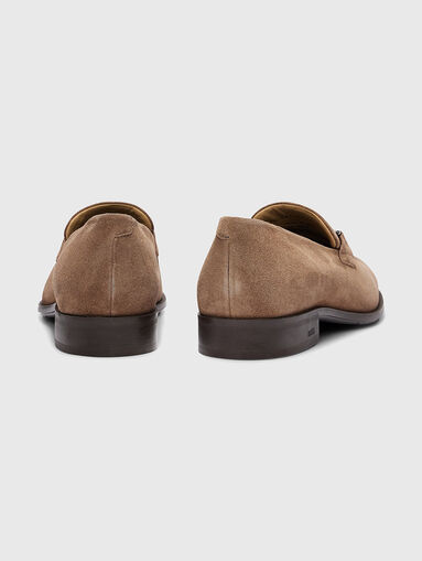 COLBY suede loafers with metal accent - 4