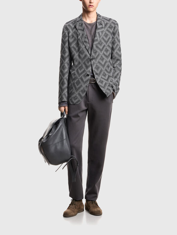Grey cotton trousers - 4