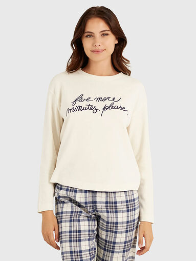 MIX & MATCH cotton pyjama top with print - 4