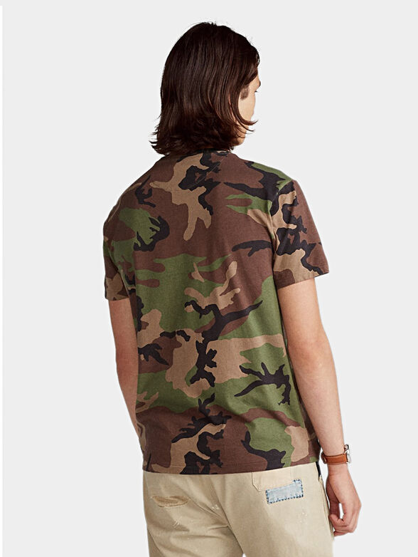 Cotton shirt with camouflage print - 3