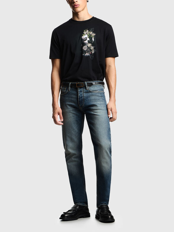 Slim fit faded stretch denim jeans - 4